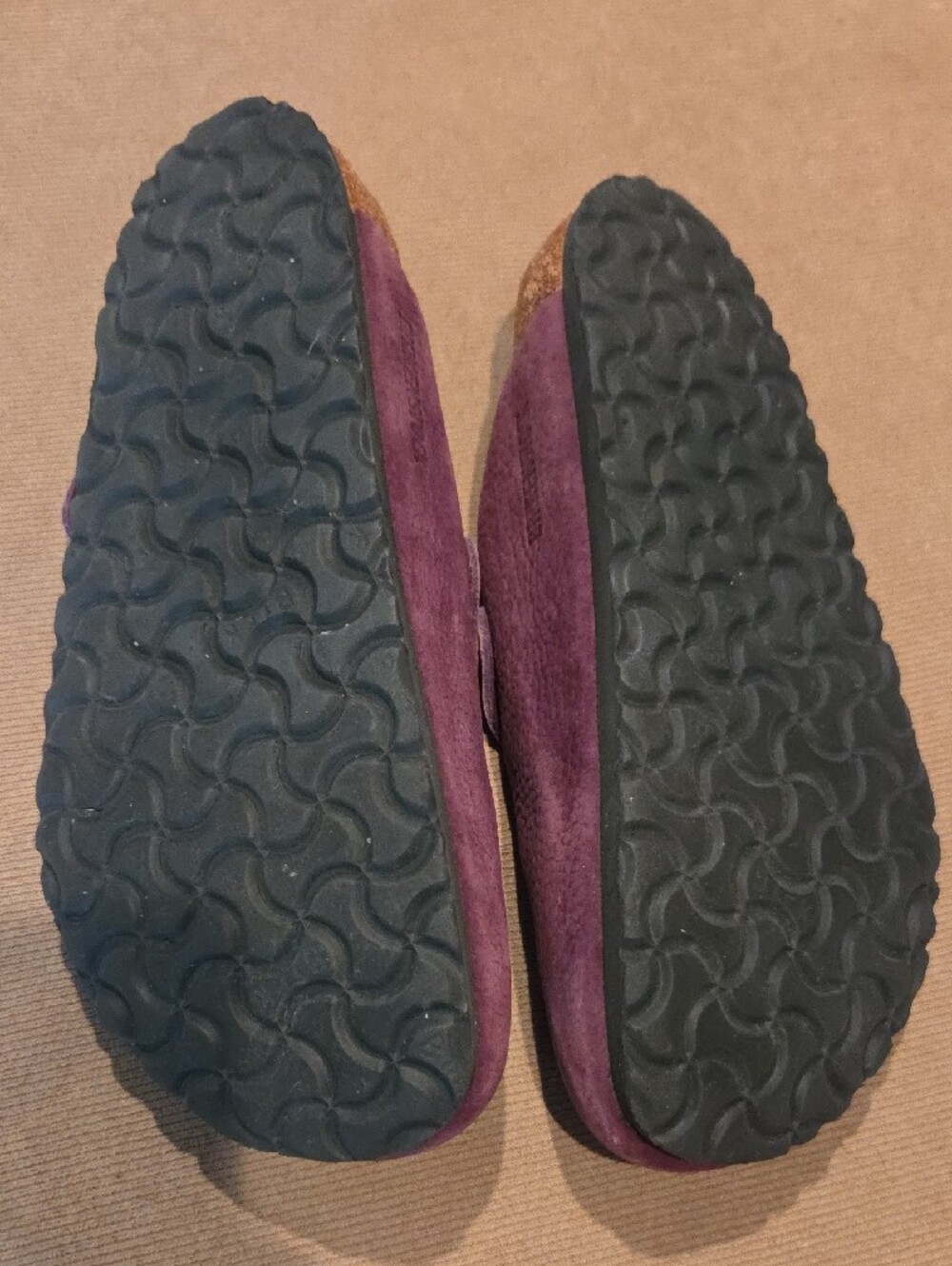 Birkenstock Purple Suede Clogs Size 39 - Picture 8 of 11